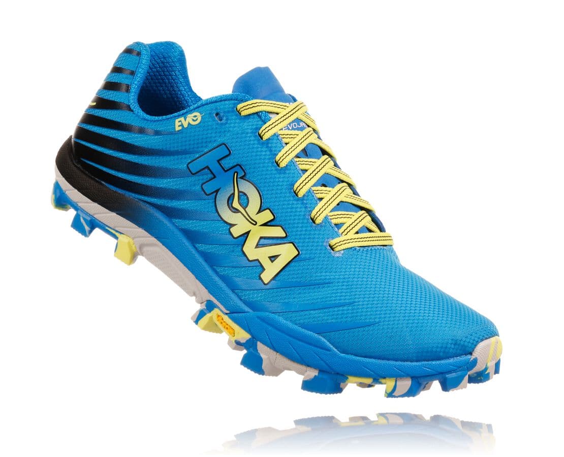 Hoka One One Evo Jawz Philippines - Womens Trail Running Shoes - Blue | SW4915786